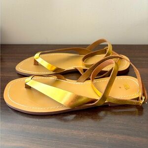 Gold Zara sandals. US size 8.